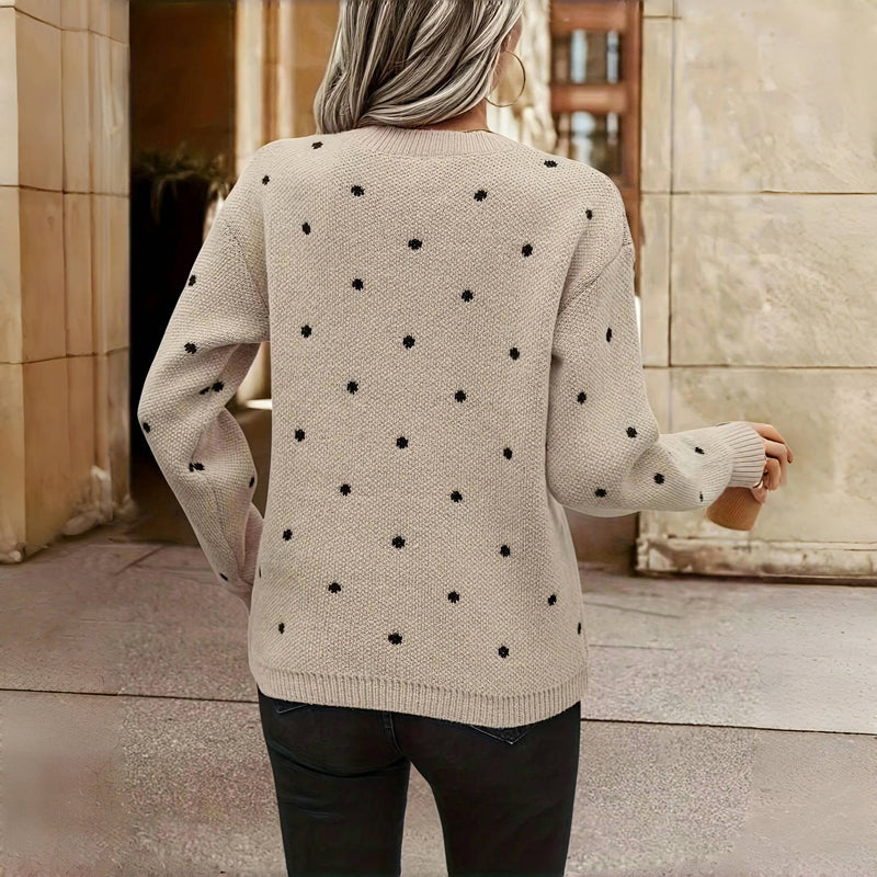 Noella | Polka Dot Knitted Sweater