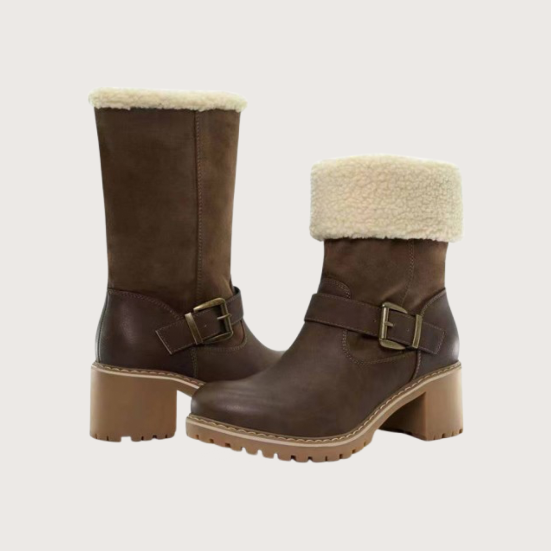 Alia - Western Buckle Boots