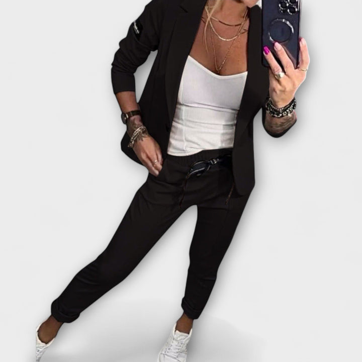 Cosima | Elegant Set of Top, Jacket, and Pants