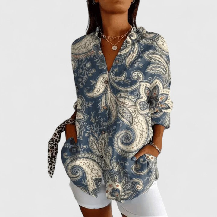 Elise | Elegant Floral Blouse