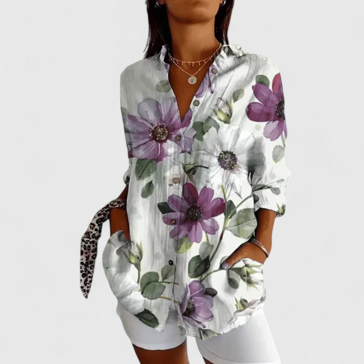 Elise | Elegant Floral Blouse