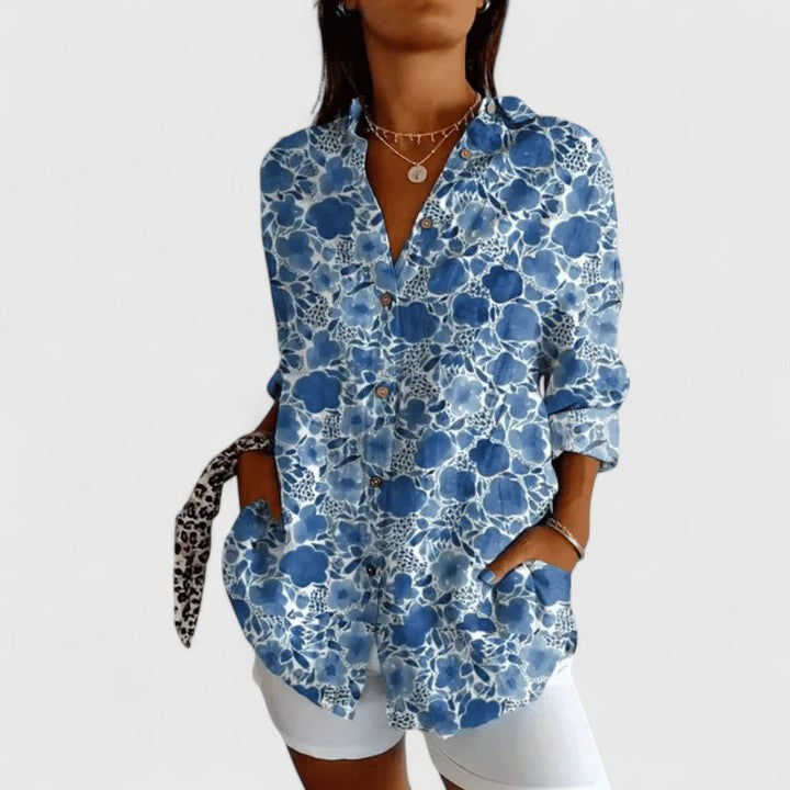 Elise | Elegant Floral Blouse