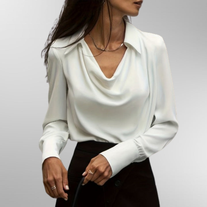 Aurora | Elegant Satin Blouse