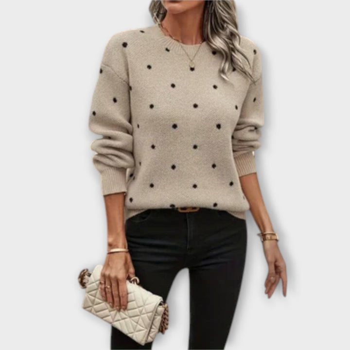 Ashlyn | Cozy Polka Dot Sweater
