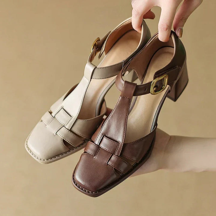 Eleanor&Grace™| Michela Square Toe Sandals