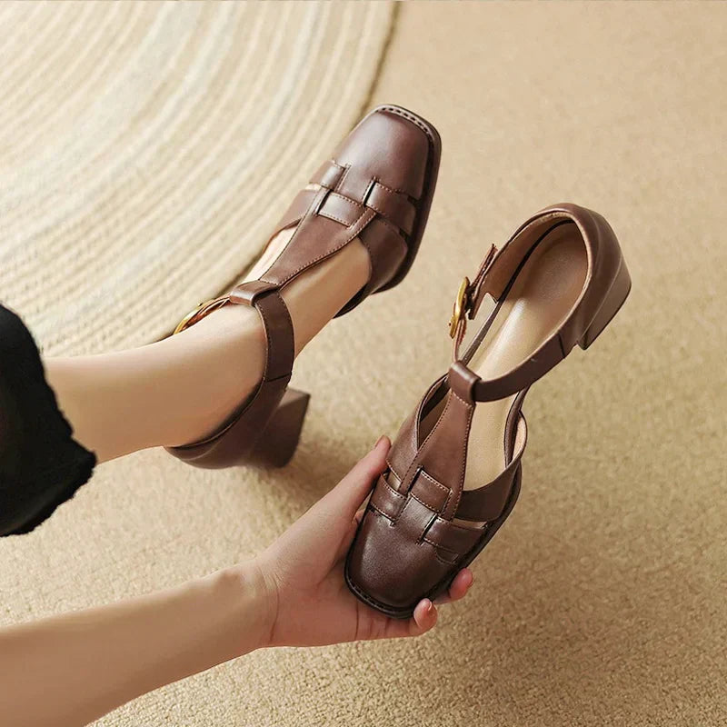Eleanor&Grace™| Michela Square Toe Sandals