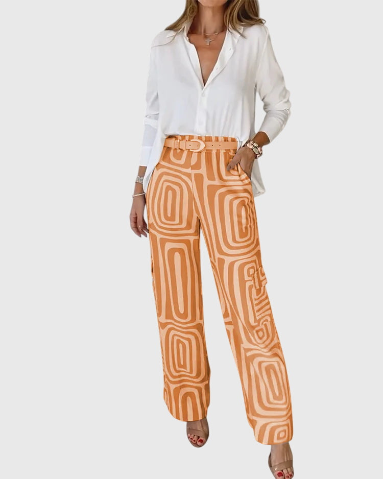 Ivana | Stylish Pants + Free Blouse & Belt
