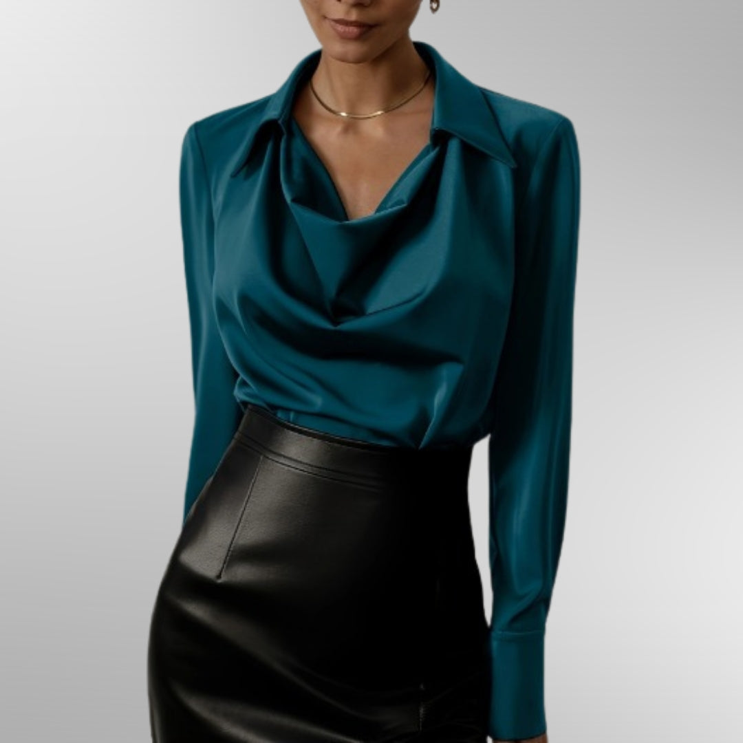 Aurora | Elegant Satin Blouse