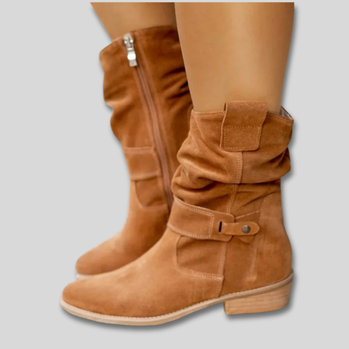 Karina - Suede Ankle Boots