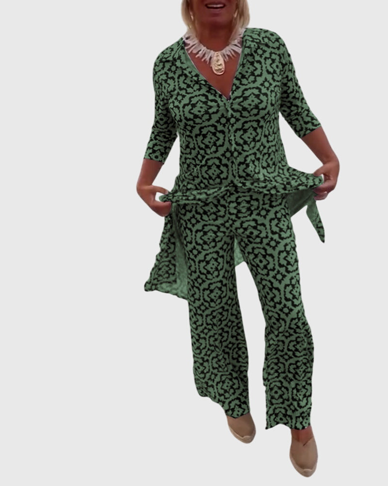 Esmeralda | Elegant Vintage Two-Piece Set