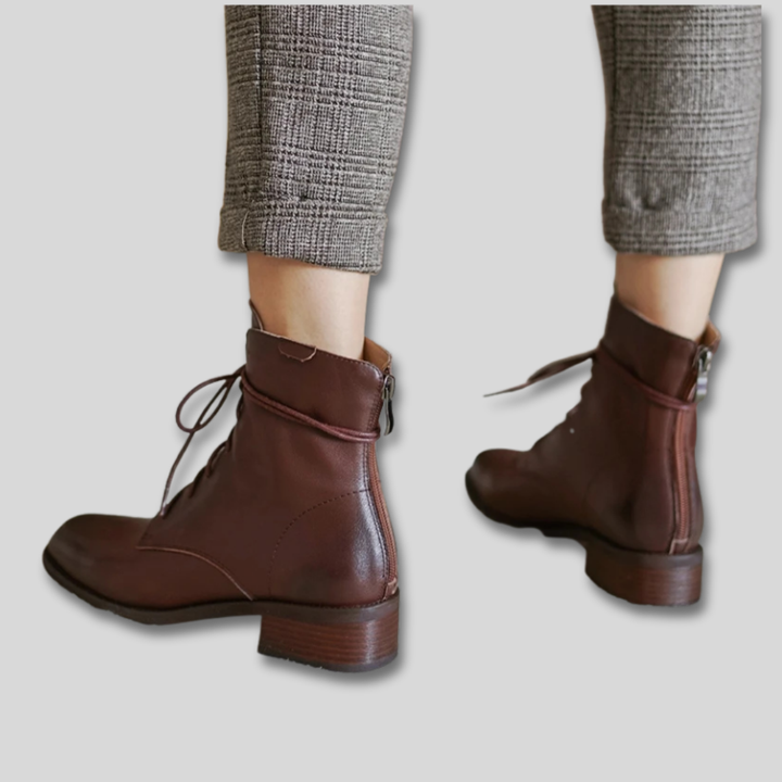 Margot - Lace Up Vintage Boots