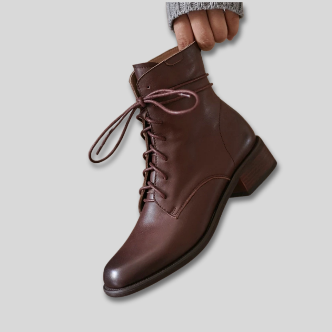 Margot - Lace Up Vintage Boots