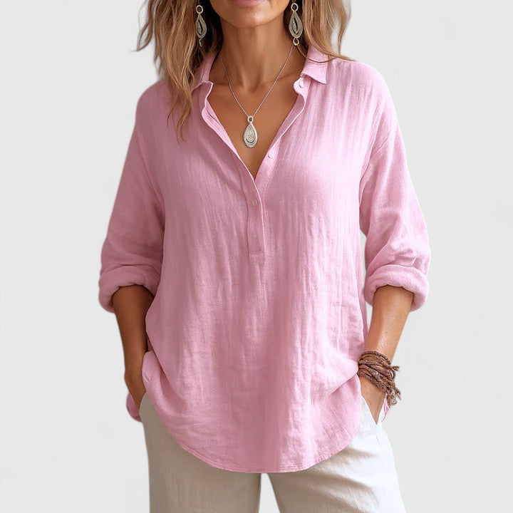 Helena | Comfortable Linen Blouse
