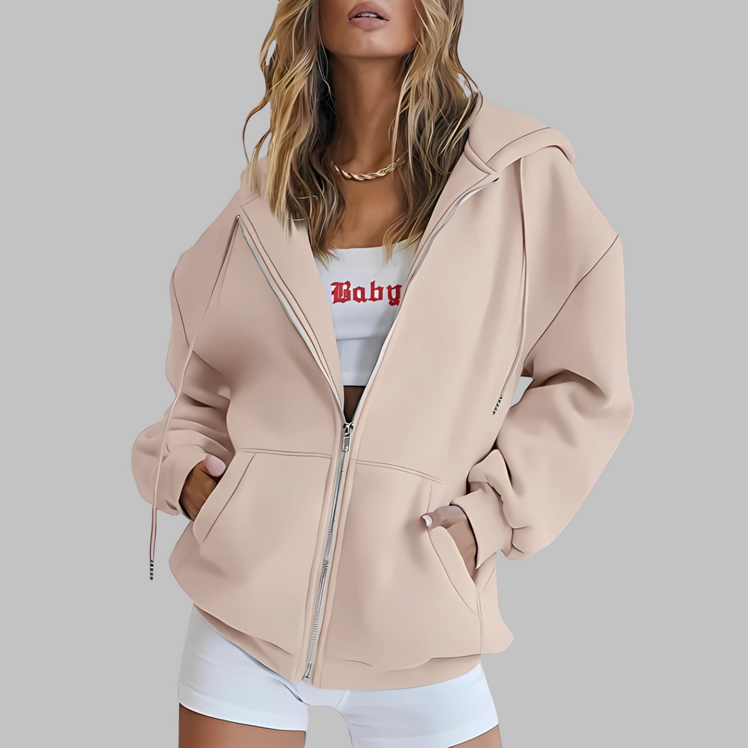 LILMA™ - Classic Zip Up Oversized Hooded Jacket