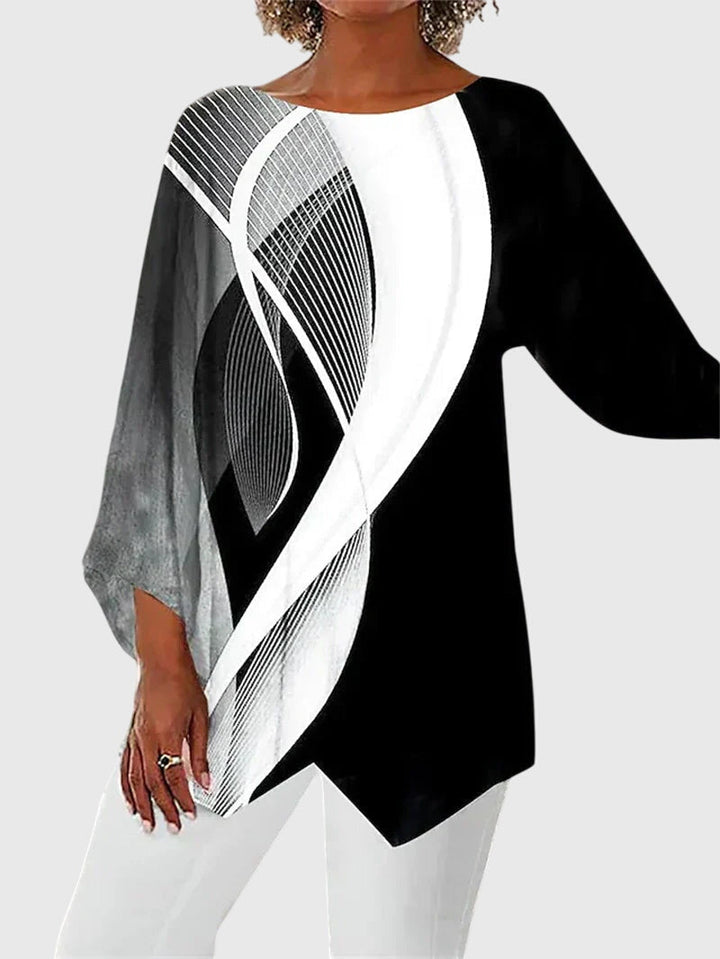 Odette | Elegant Crew Neck Top