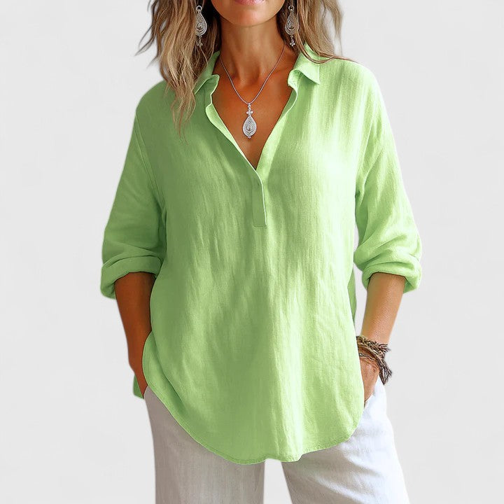 Helena | Comfortable Linen Blouse