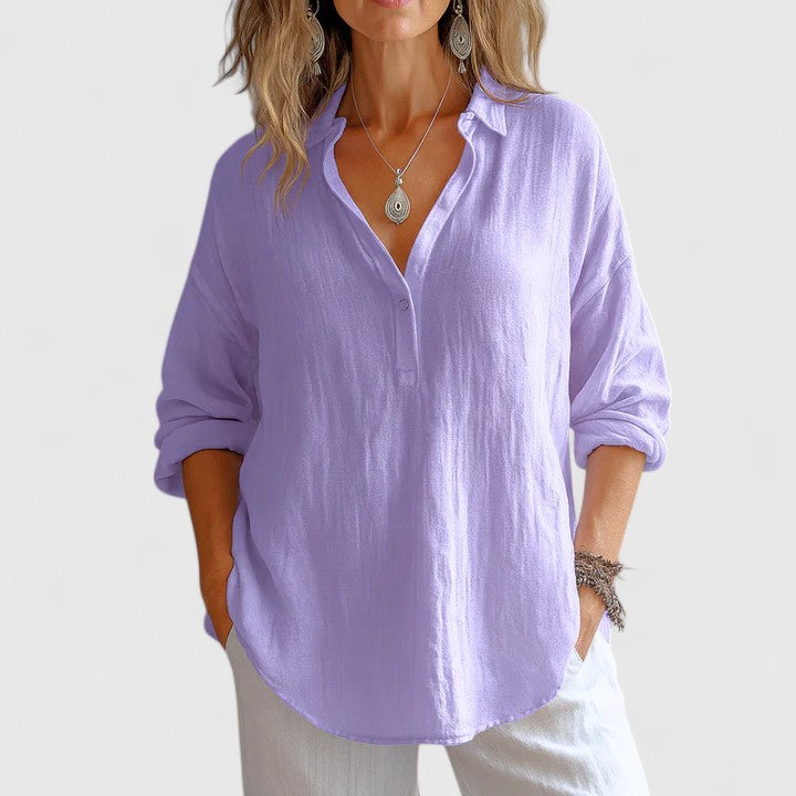 Helena | Comfortable Linen Blouse