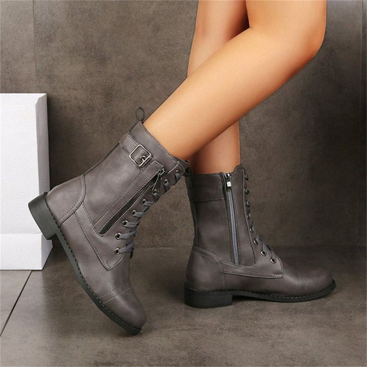 Erica - Toe Side Zipper Orthopedic Boots