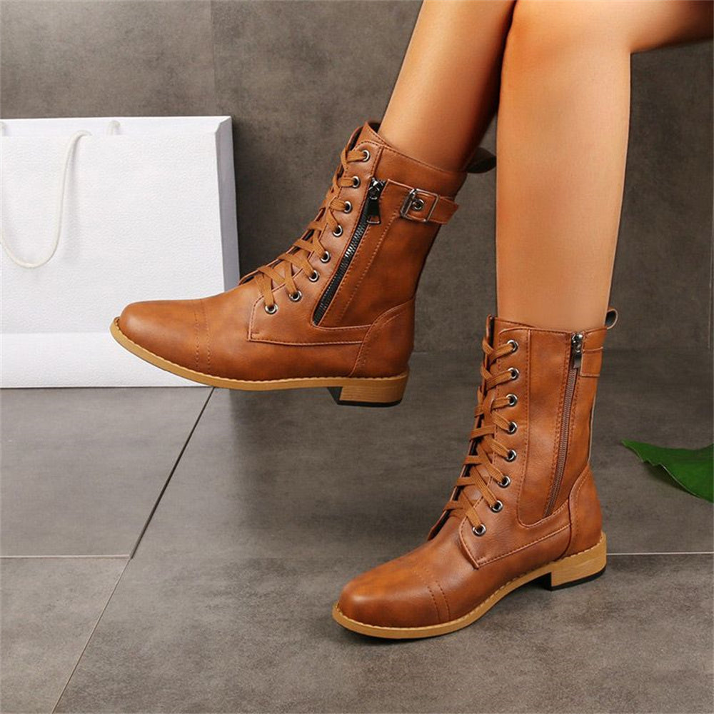 Erica - Toe Side Zipper Orthopedic Boots