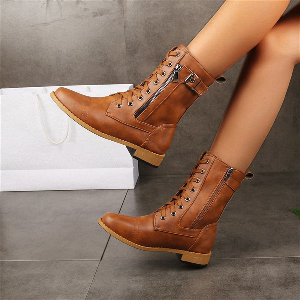 Erica - Toe Side Zipper Orthopedic Boots