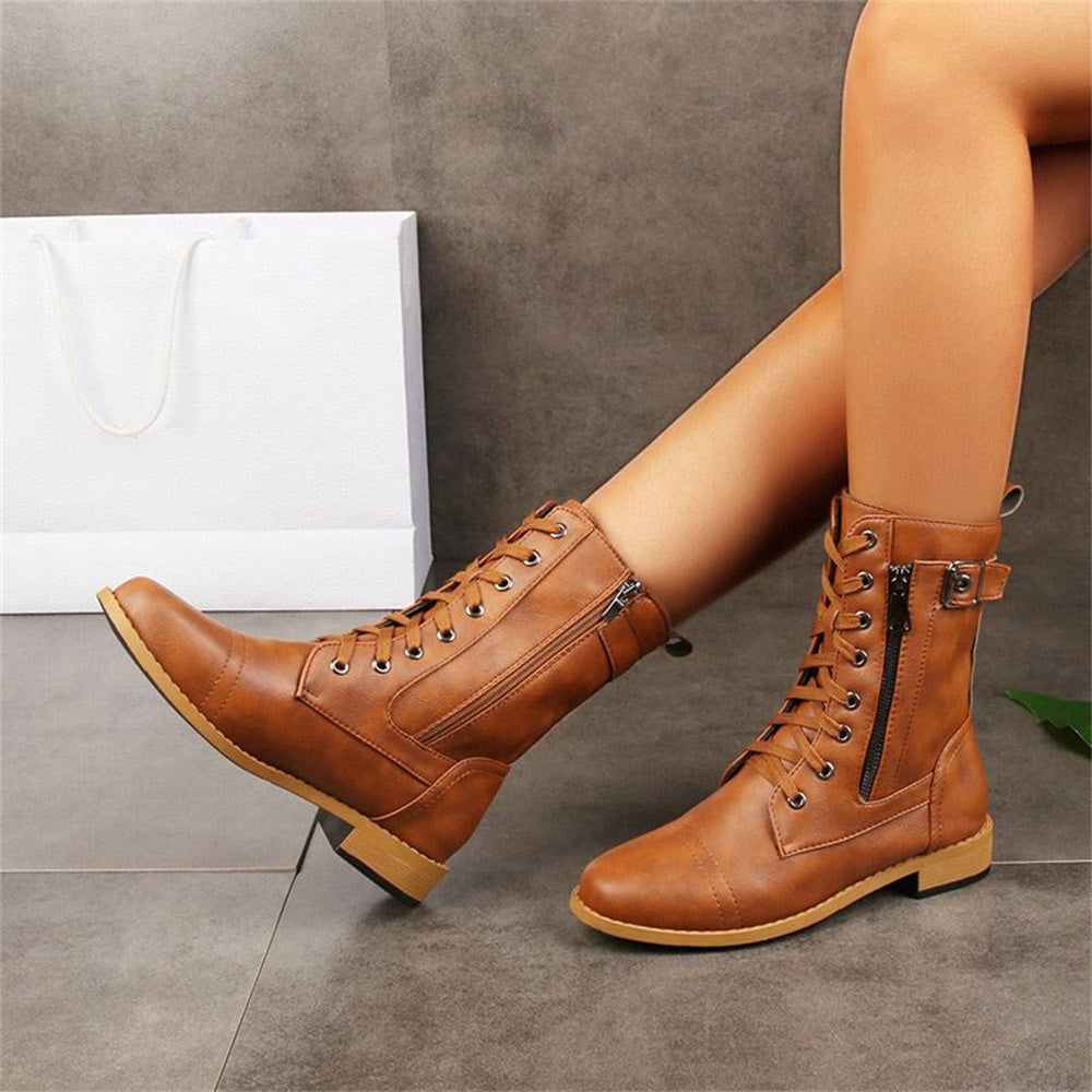Erica - Toe Side Zipper Orthopedic Boots