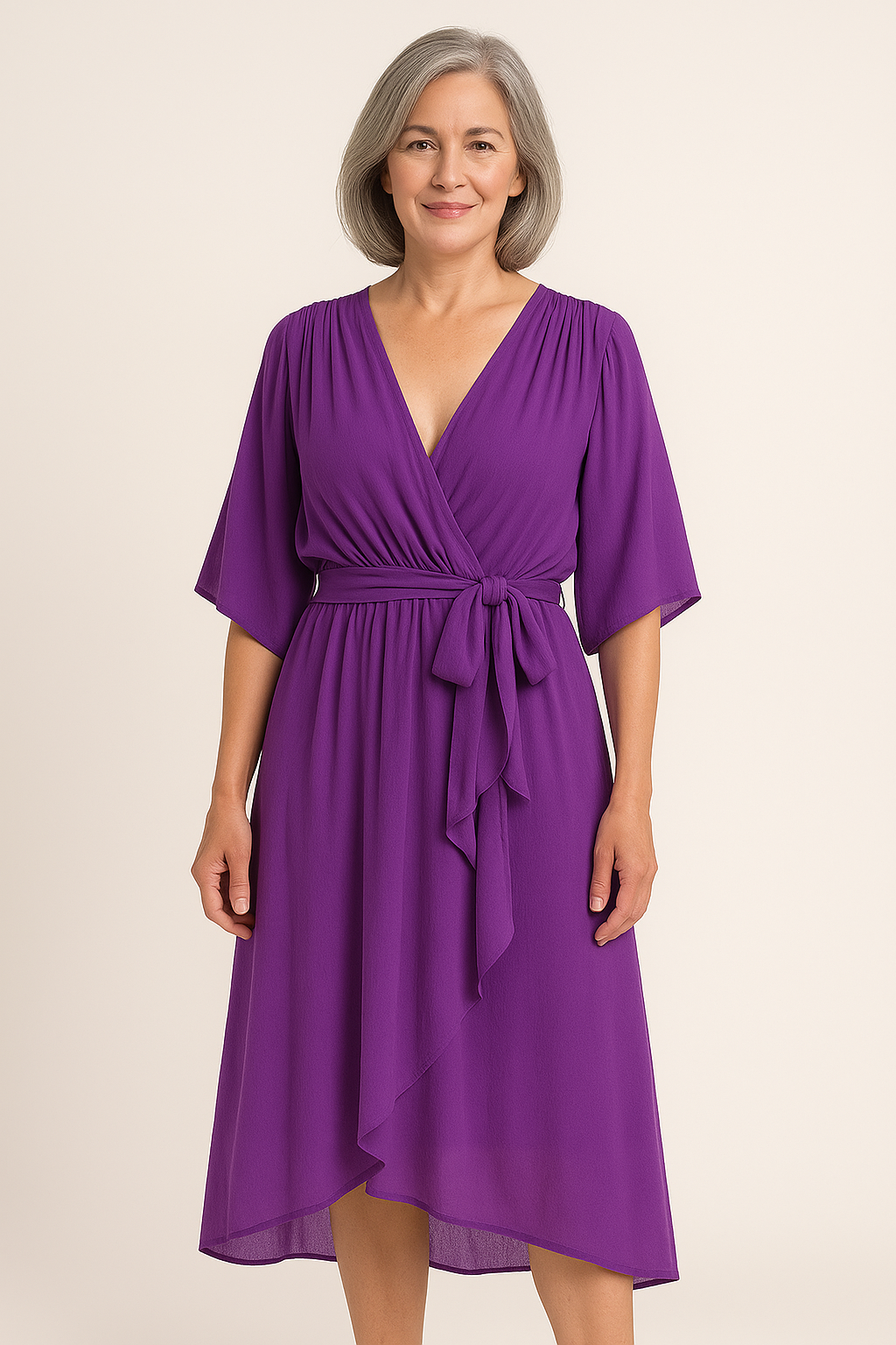 Claire™ | Tie-Waist Midi Dress