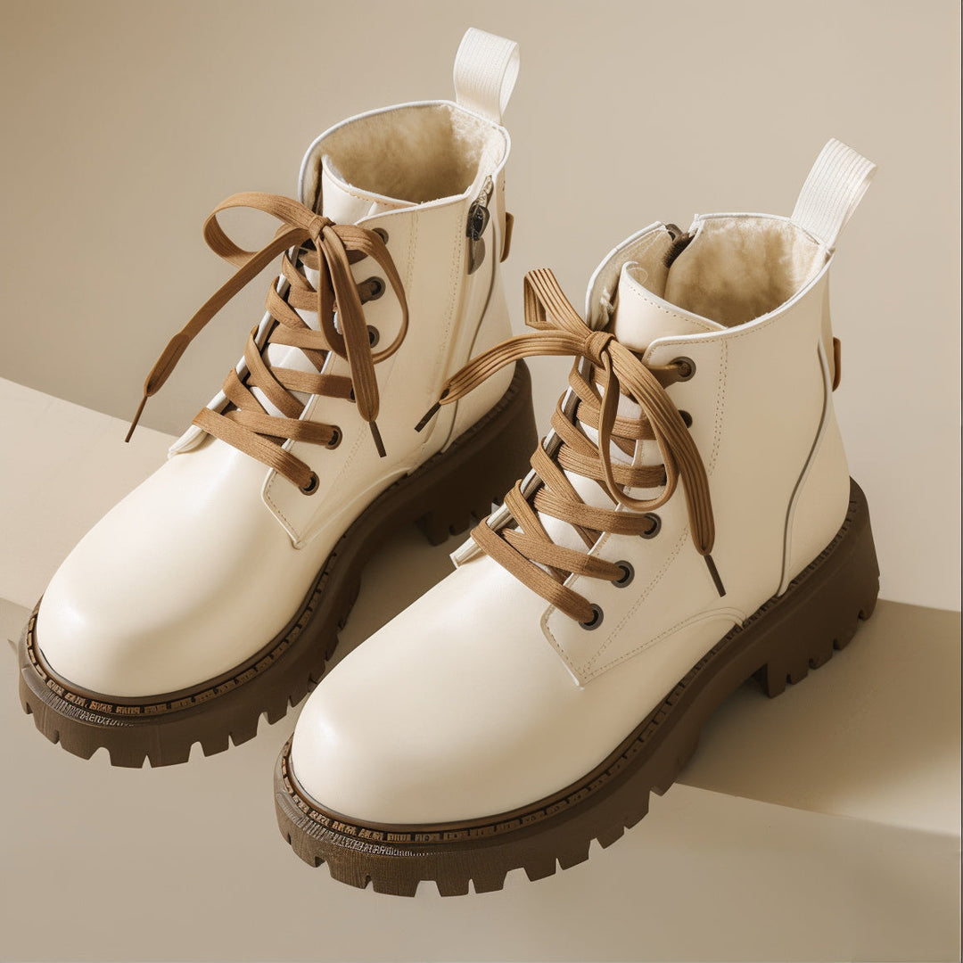 Vindah - Fleece Lined Combat Boots