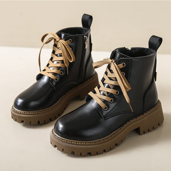 Vindah - Fleece Lined Combat Boots