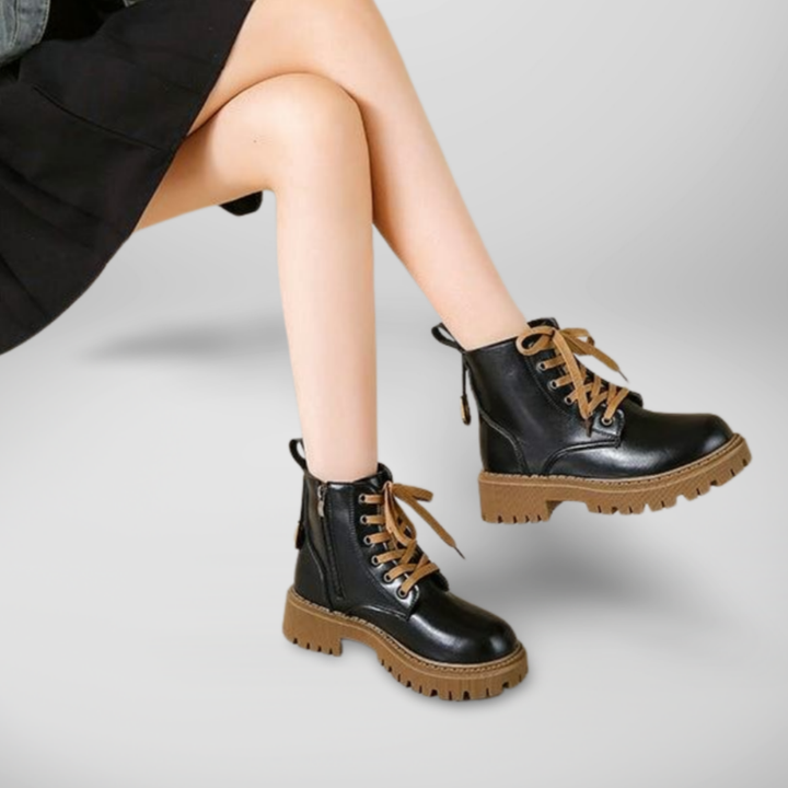 Vindah - Fleece Lined Combat Boots