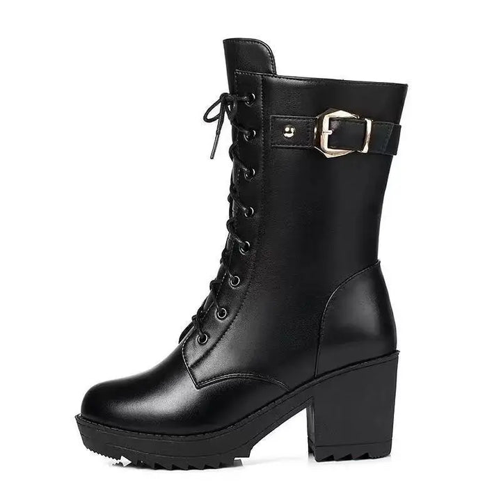 Siena - Winter Lace-Up Boots