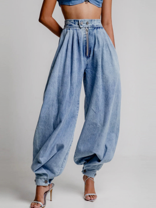 Una | High Waist Balloon Jeans