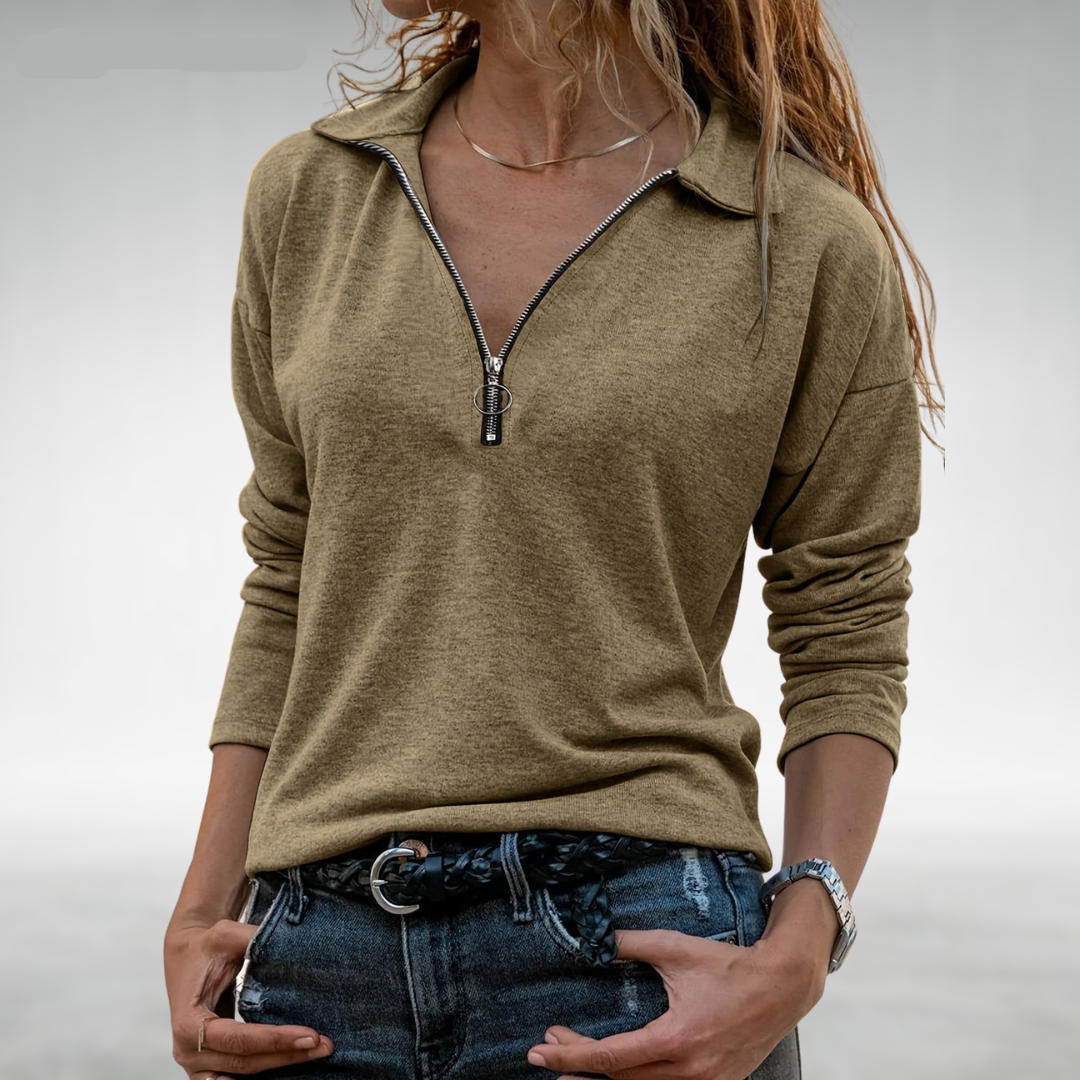 Amelia | Women's Half-Zip Sweaters