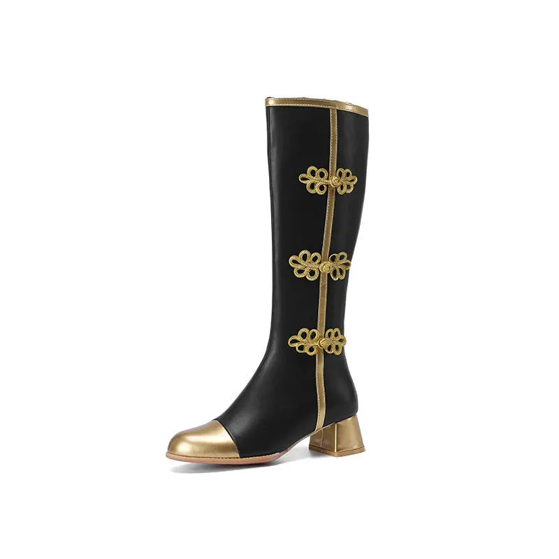 Belina - Golden Crest Boots