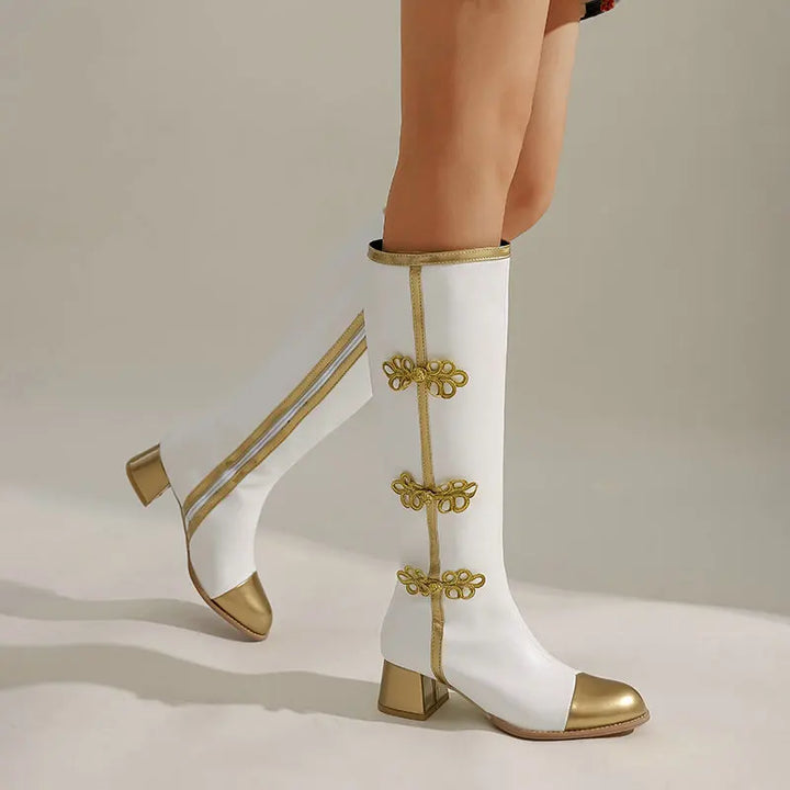 Belina - Golden Crest Boots