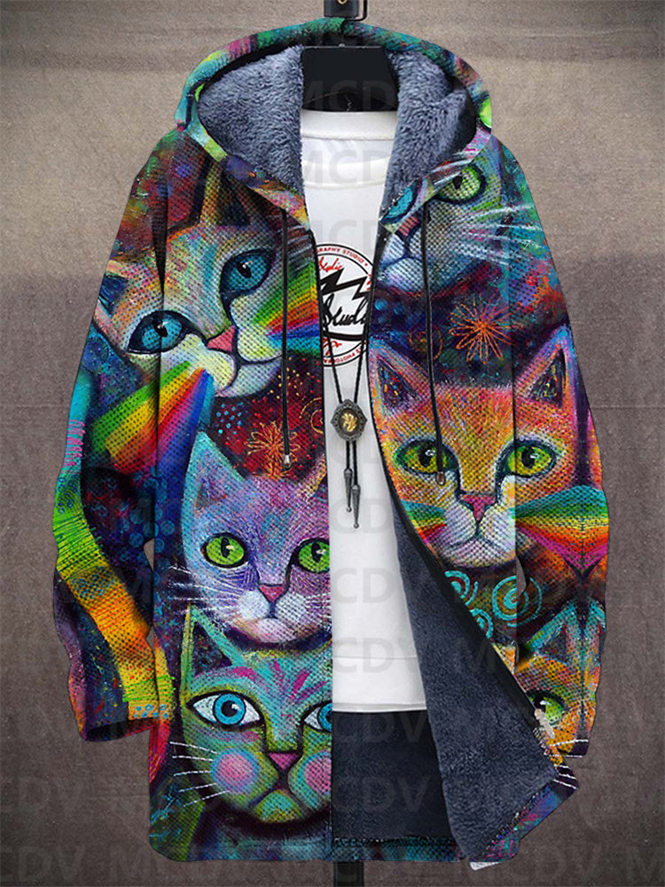 Frederica | Geometric Cat Hoodie
