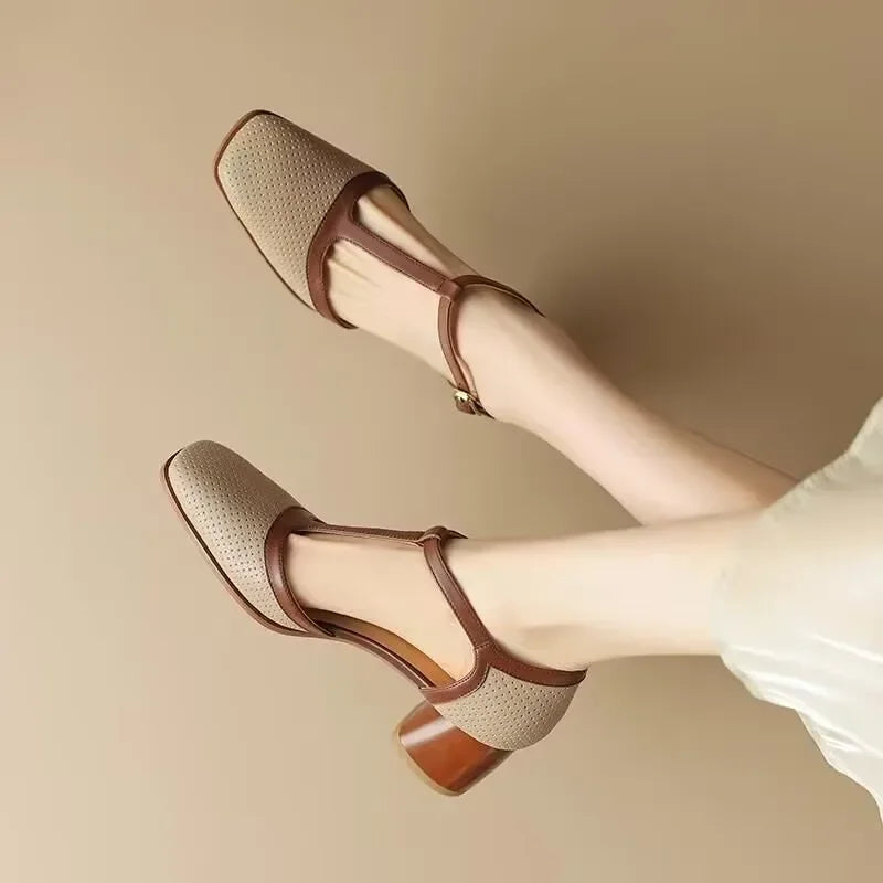 Eleanor&Grace™| Isava Mid Heel Shoes