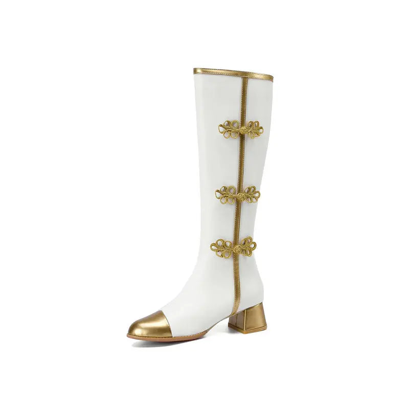 Belina - Golden Crest Boots