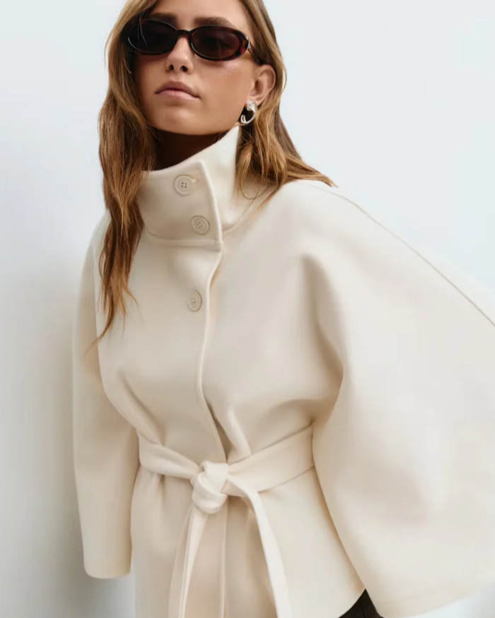 Belted Cape Jacket