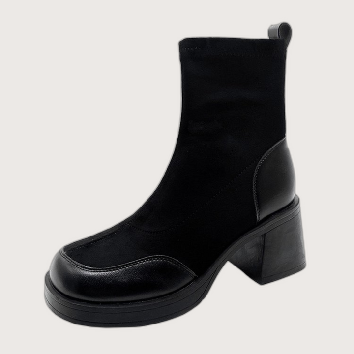 Lorna - Chunky Heel Martin Boots