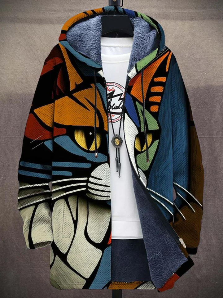Faye | Abstract Cat Hoodie