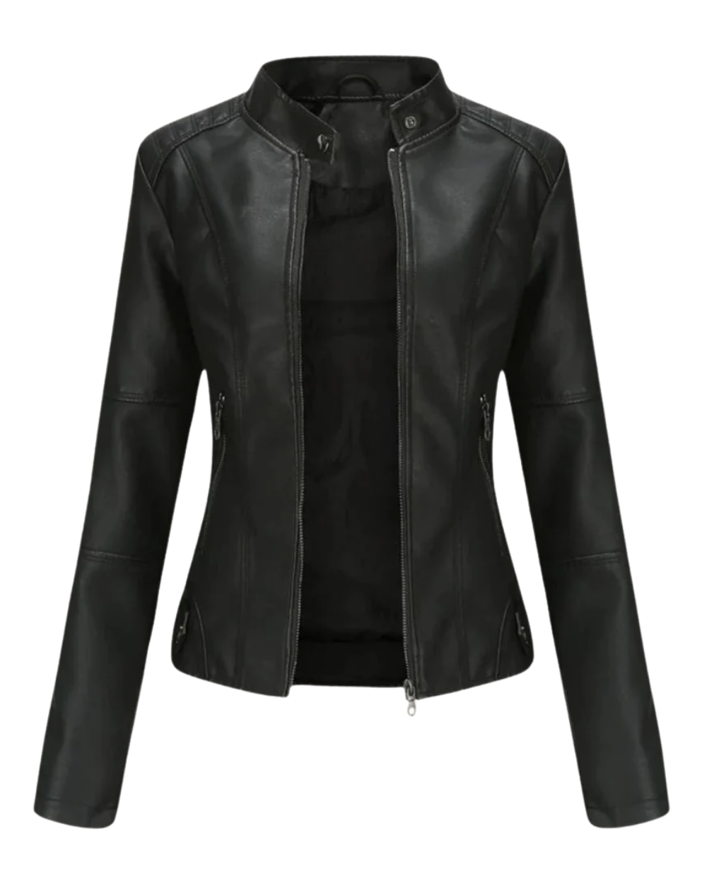 Lessy | Sleek Faux Leather Jacket