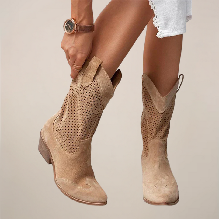 Kimmy - Western Mid-Calf Boots