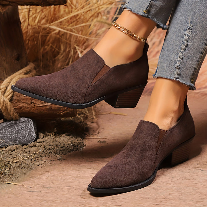 Noelle Low Heel Boots – Effortless Style, Everyday Comfort