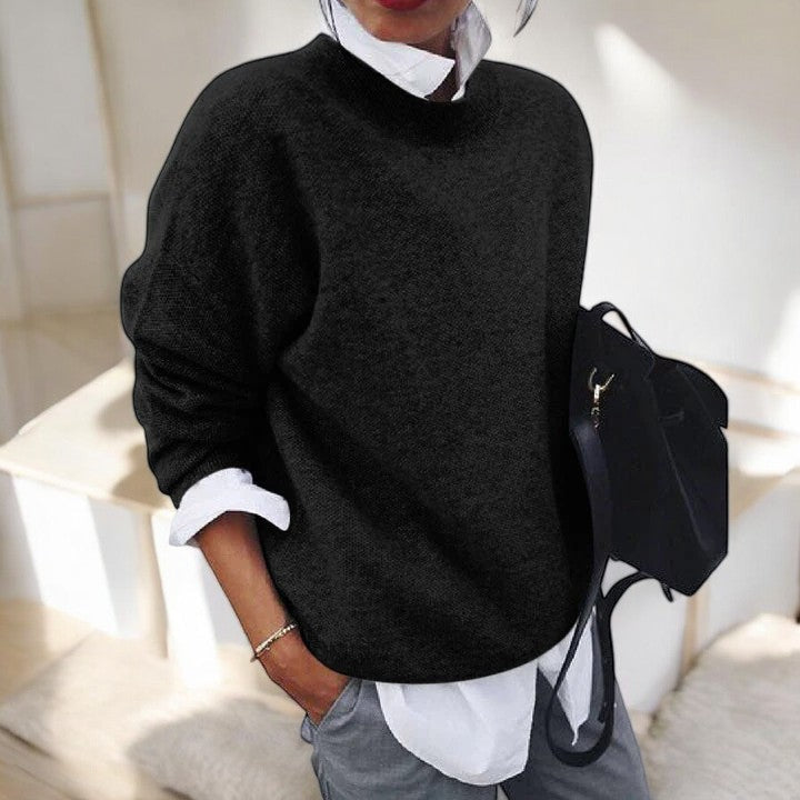 Serenity | Classic Black Knit Sweater