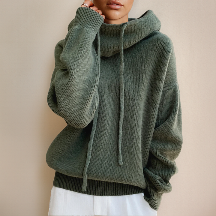 Eva | Drawstring Knit Sweater