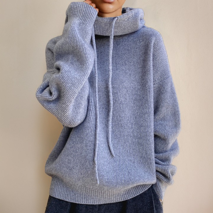 Eva | Drawstring Knit Sweater