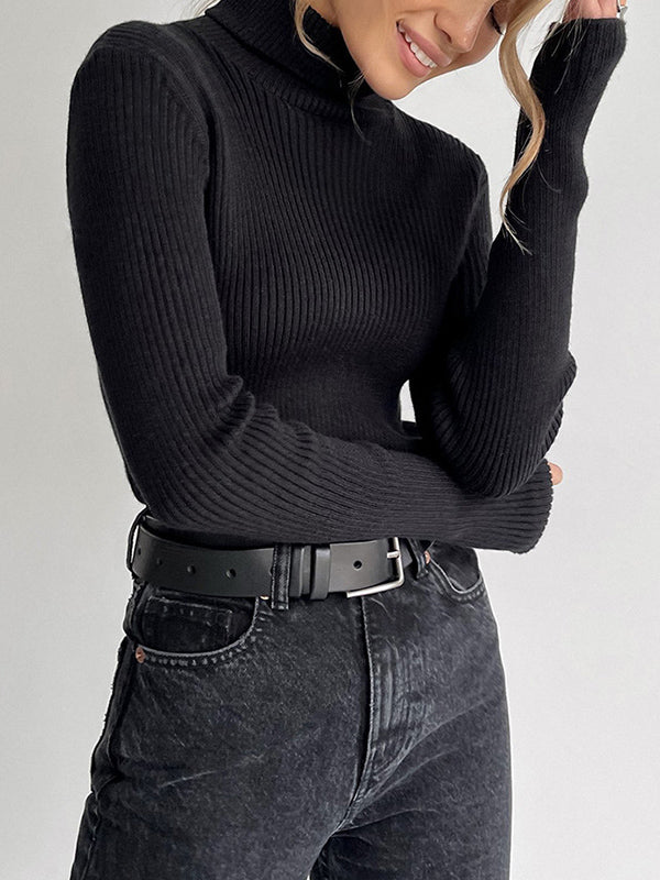 Celeste | Ribbed Turtleneck Sweater
