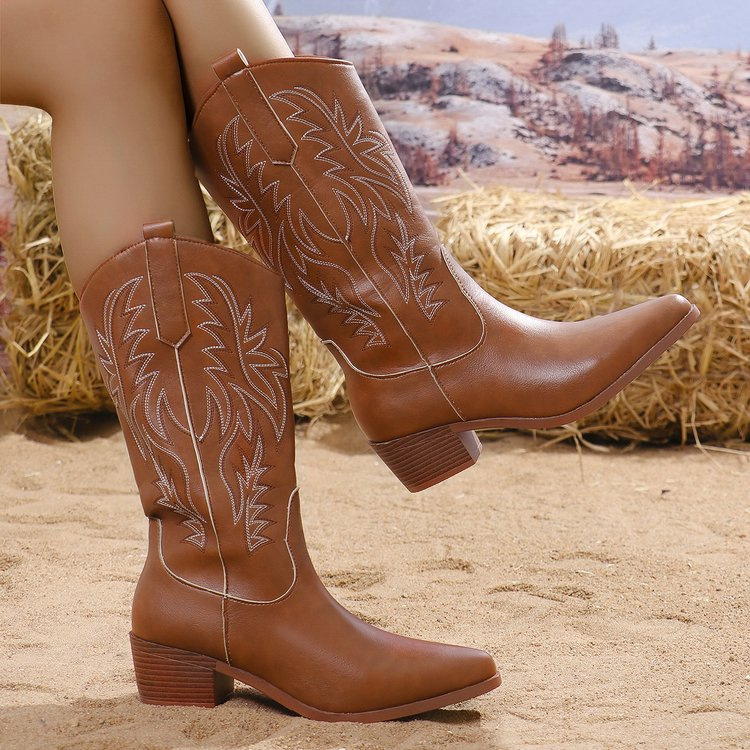 Bridgetta | Cowboy Ankle Boots