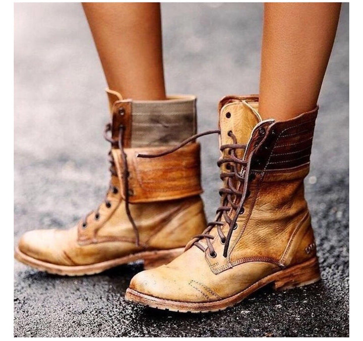 Rowena - Women’s Vintage Lace-Up Boots