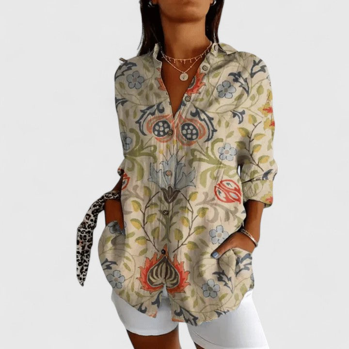 Elise | Elegant Floral Blouse